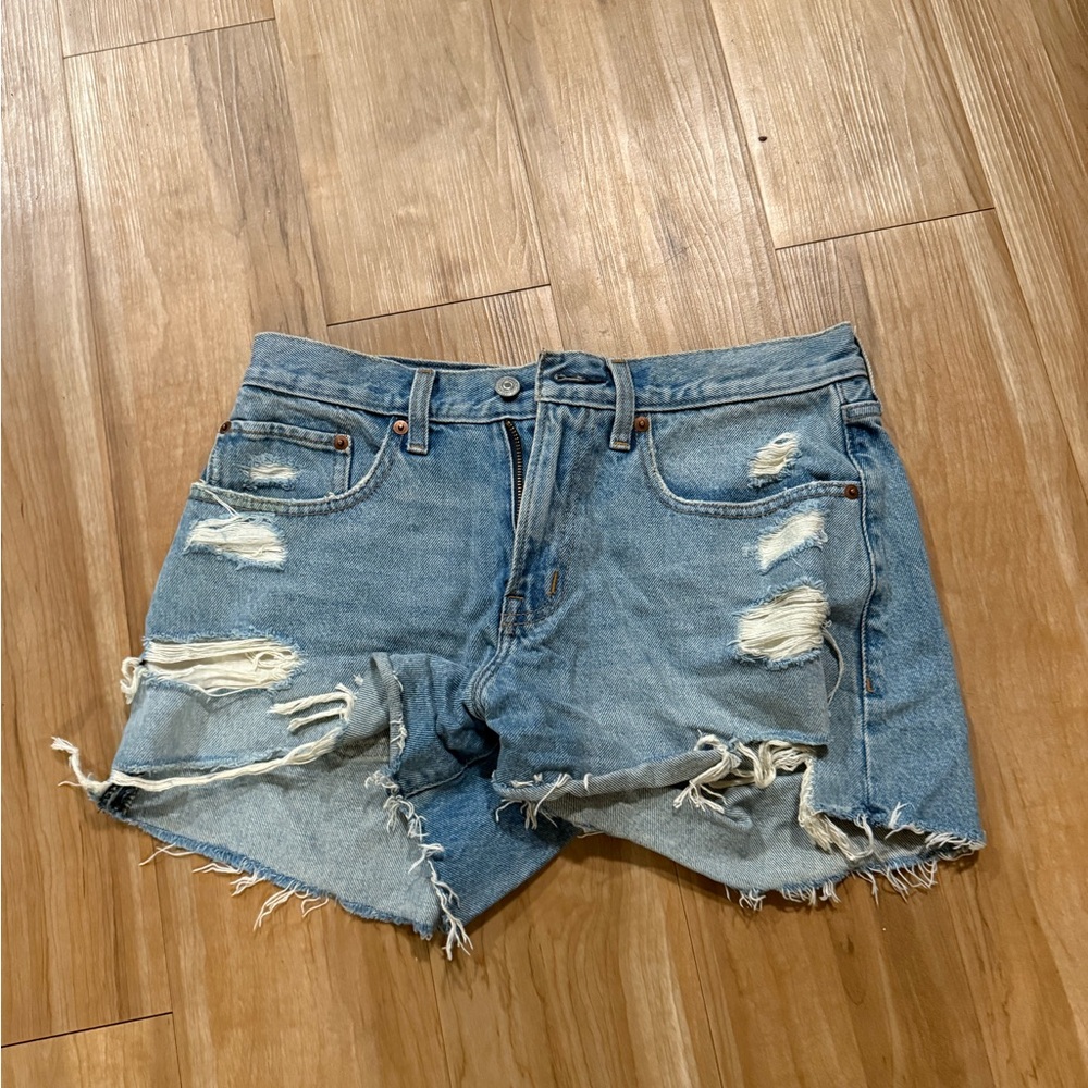 Abercrombie & Fitch Curve Love Denim Shorts - 26